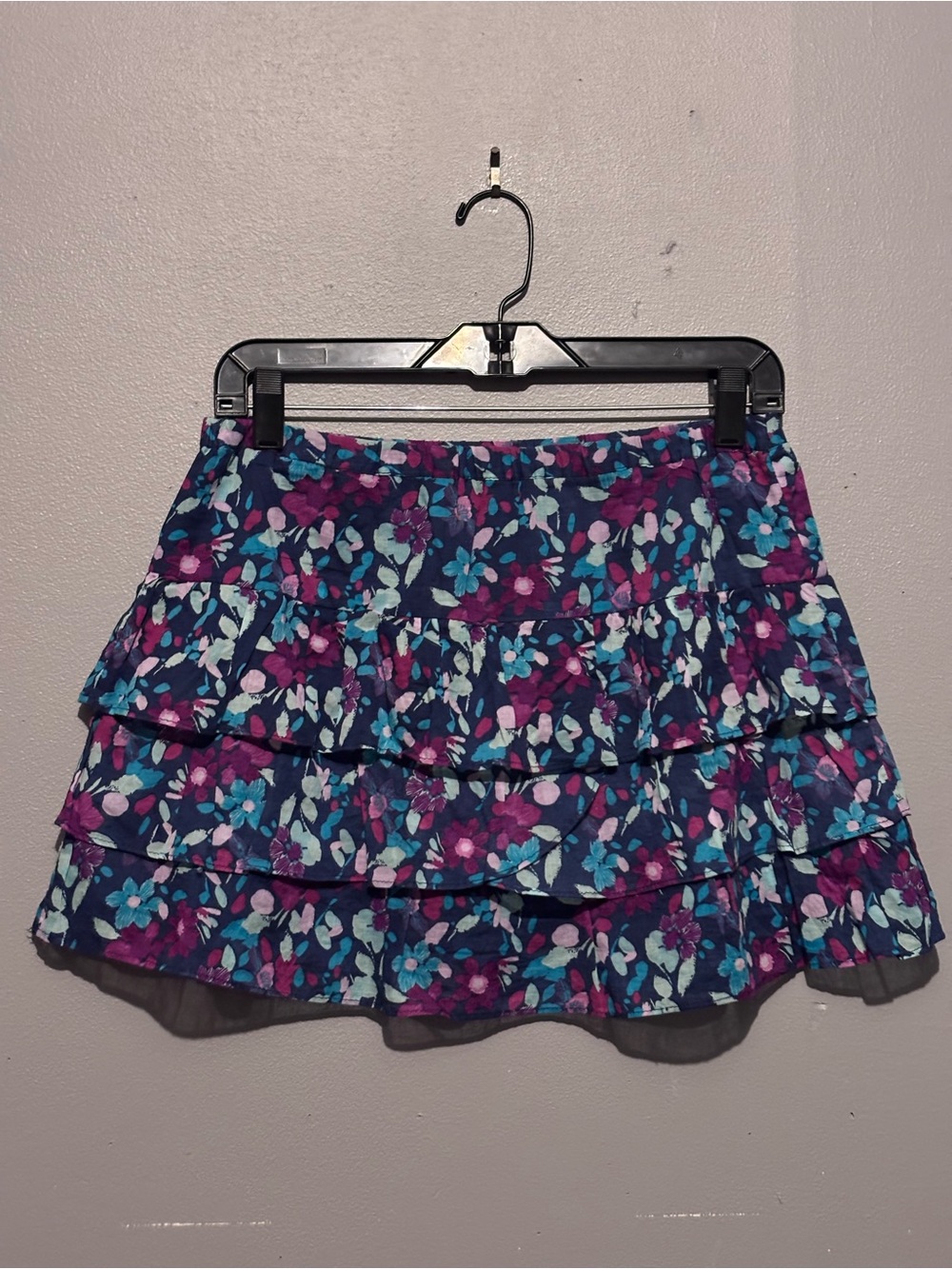 Late Y2K Aeropostale Lined Ruffled Mini Skirt